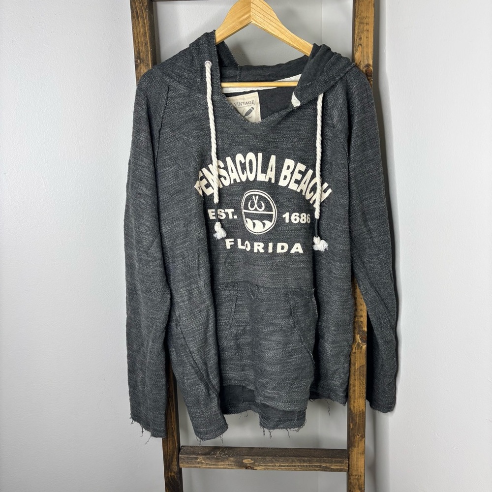 Gray Pensacola Beach Hoodie
